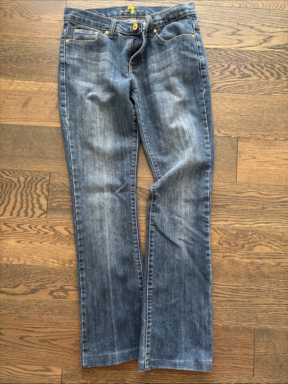 7 for all Mankind Bootcut Jeans 29 Dark Wash Stretch Denim